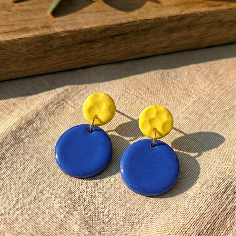 DOLCE VITA "Pure Dots" - Zwei Kreise - Ultramarin & Limone