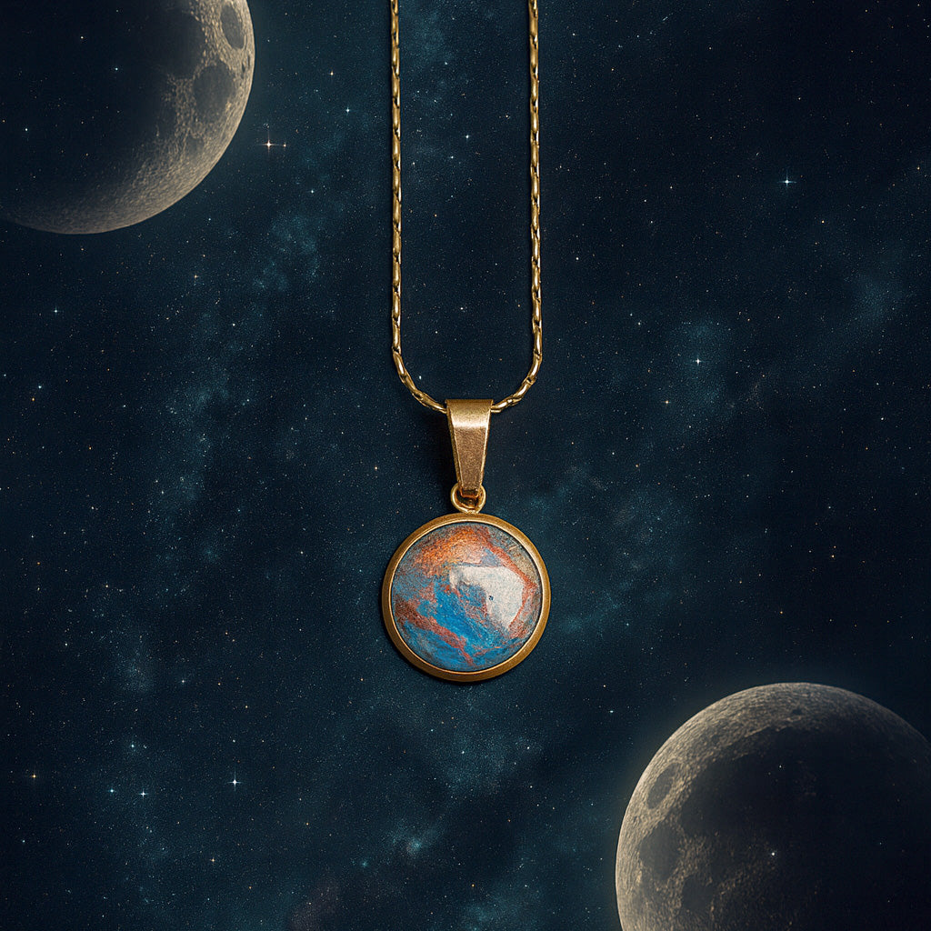 Kette - "Celestial" - Kosmisches Blau