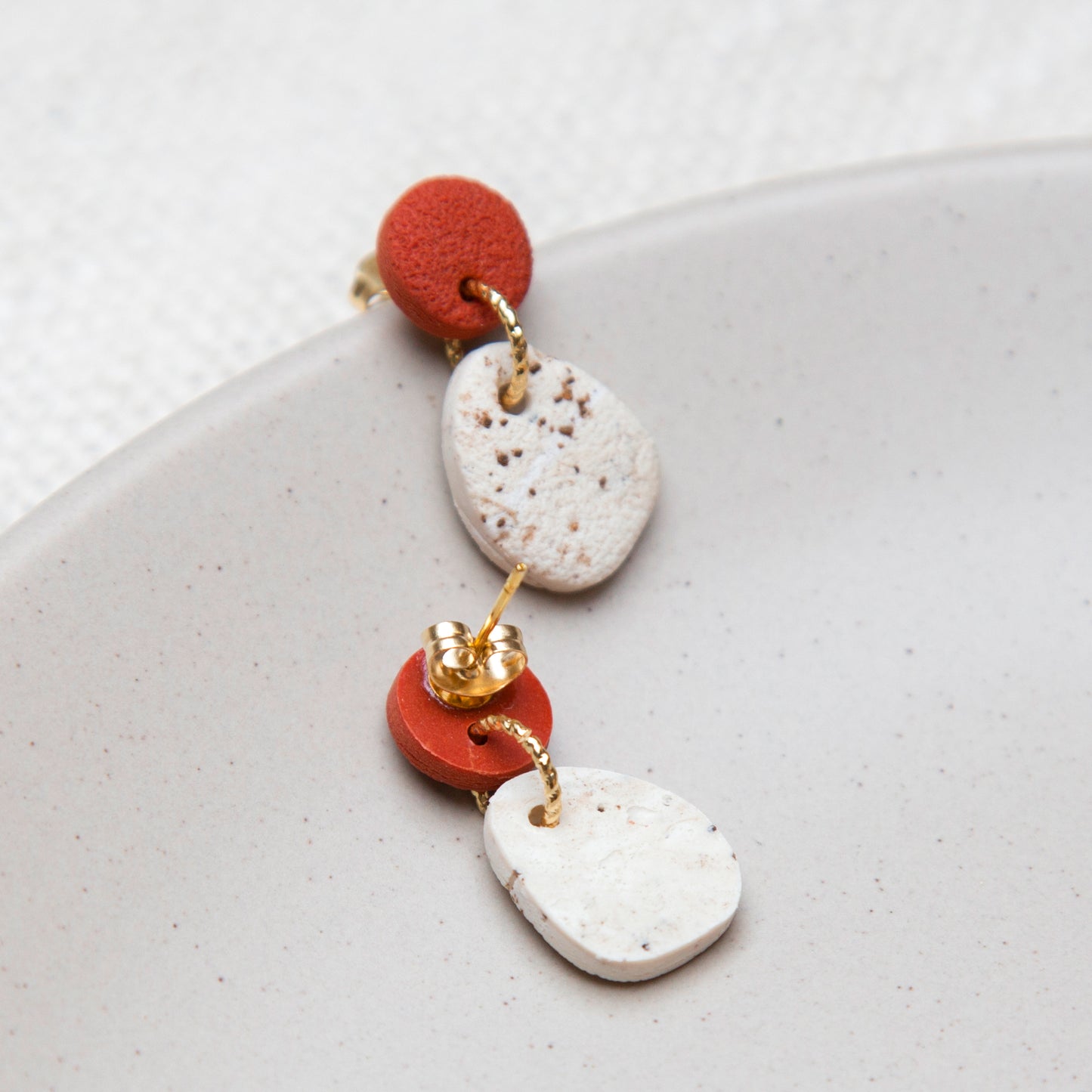 Ohrringe "Rust & Roast" organisch