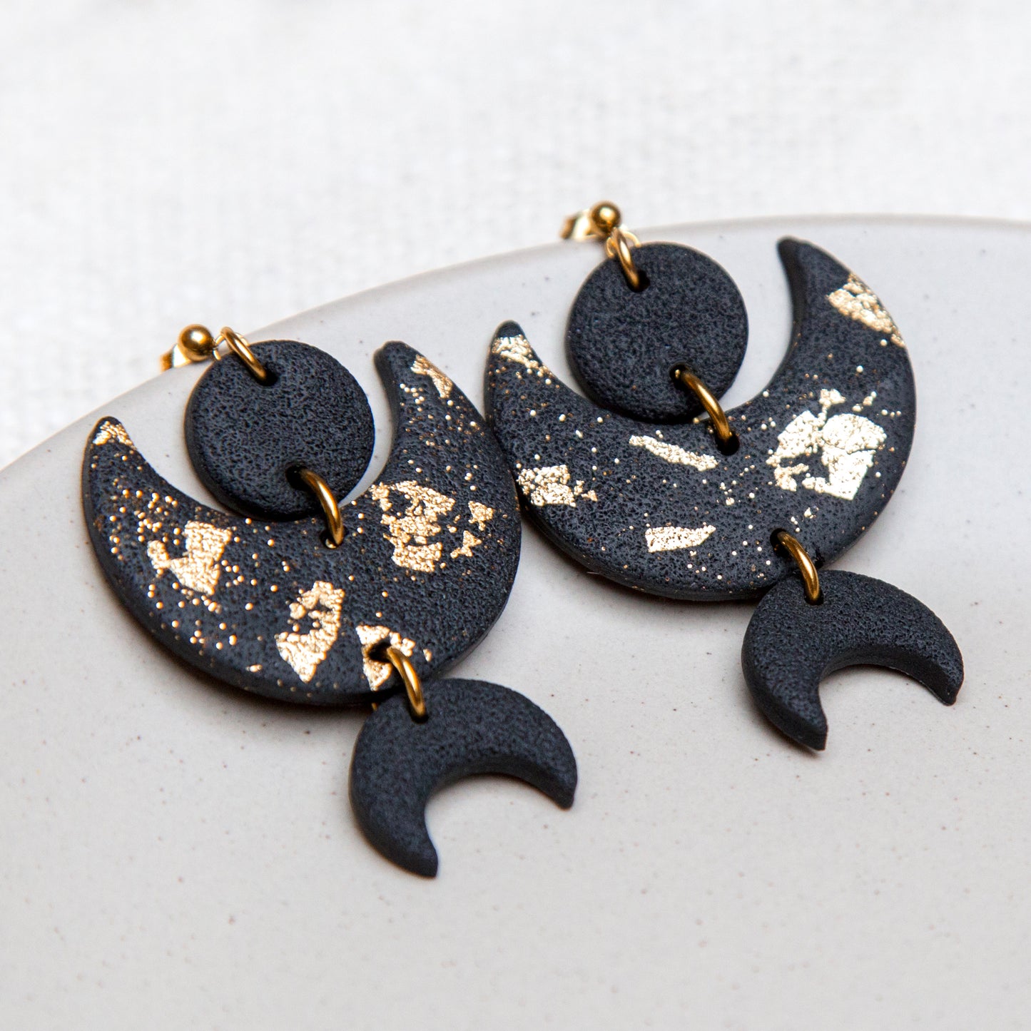 Ohrringe "Mondlicht" mit großem Mond