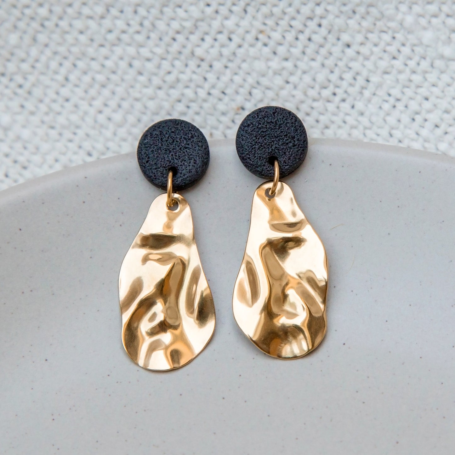 Ohrringe "Mitternachtszauber" - schwarz & gold