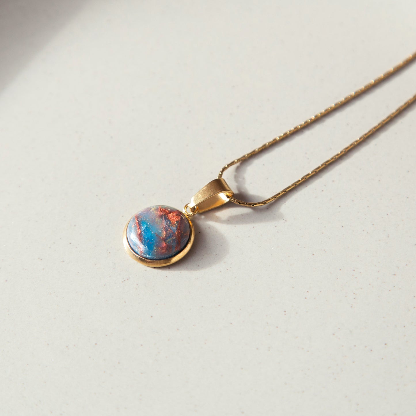 Kette - "Celestial" - Kosmisches Blau