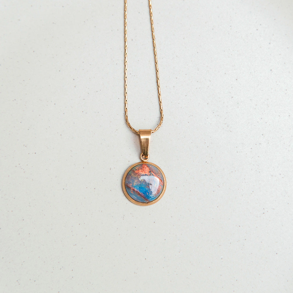 Kette - "Celestial" - Kosmisches Blau