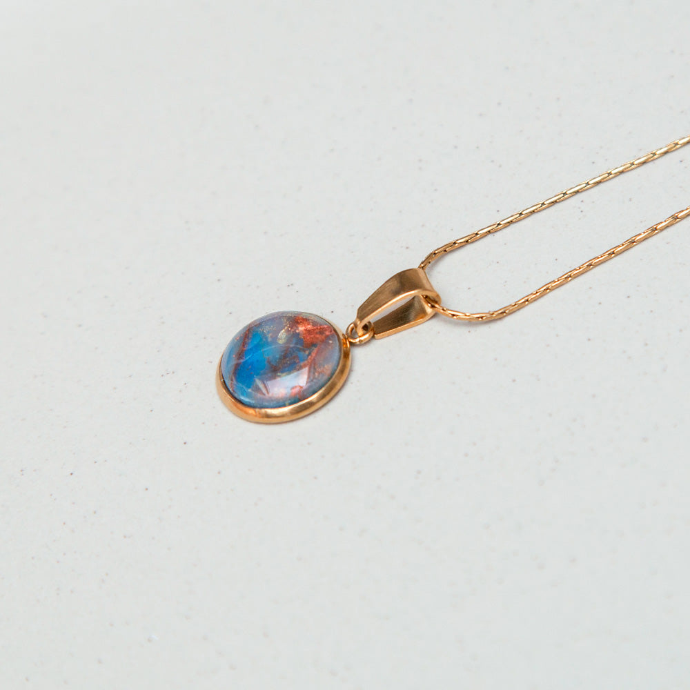 Kette - "Celestial" - Kosmisches Blau