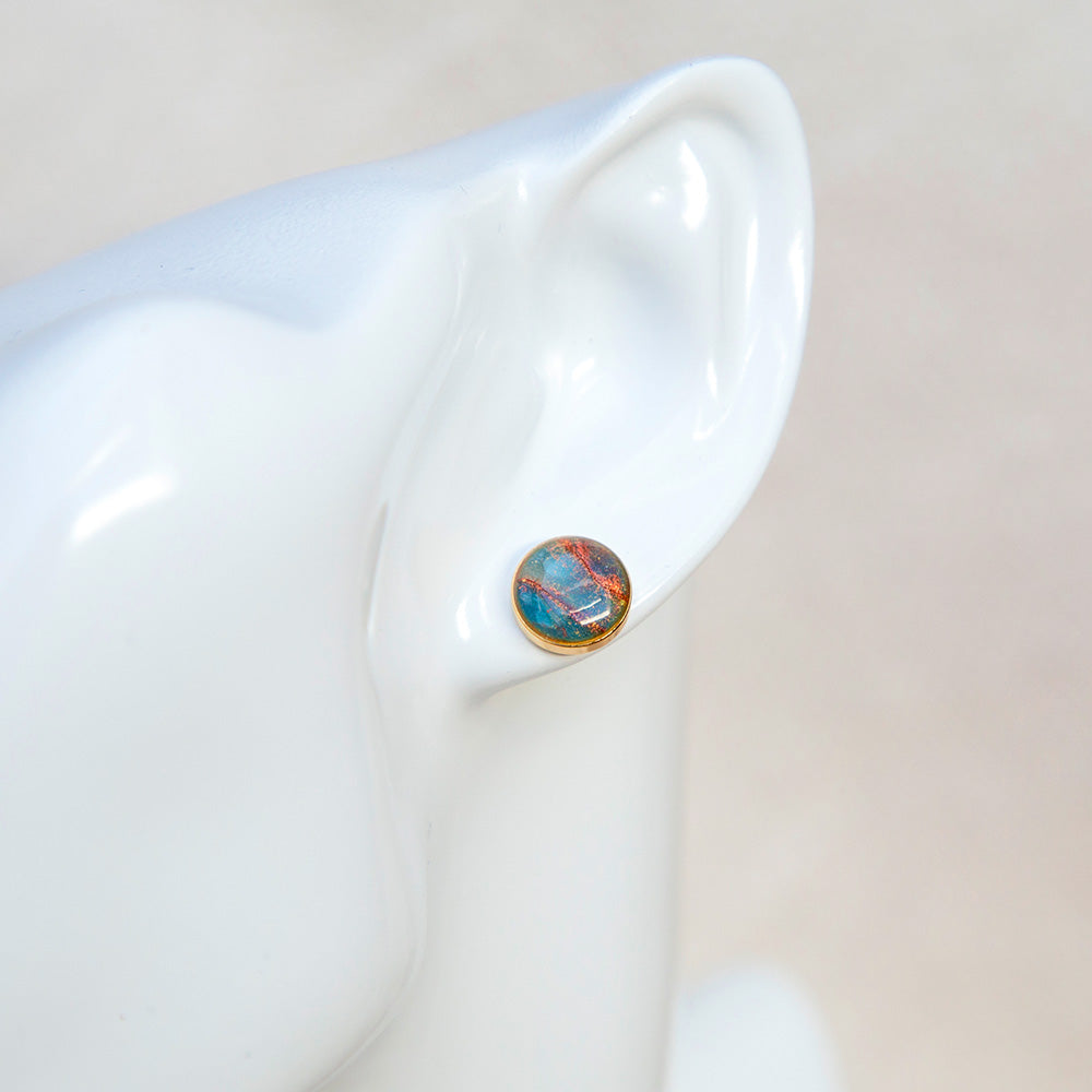 Ohrringe - Stecker "Celestial" - Kosmisches Blau
