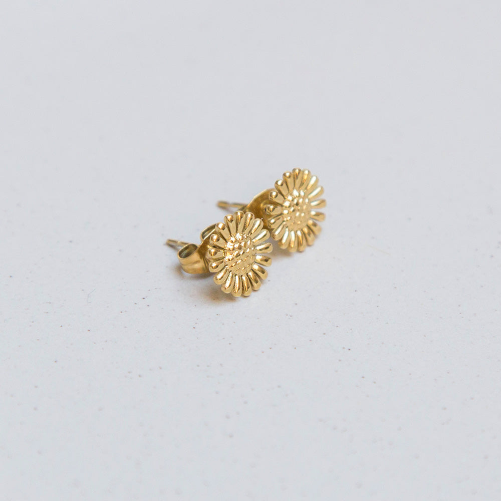 Ohrringe Stecker "Gänseblume" aus Edelstahl
