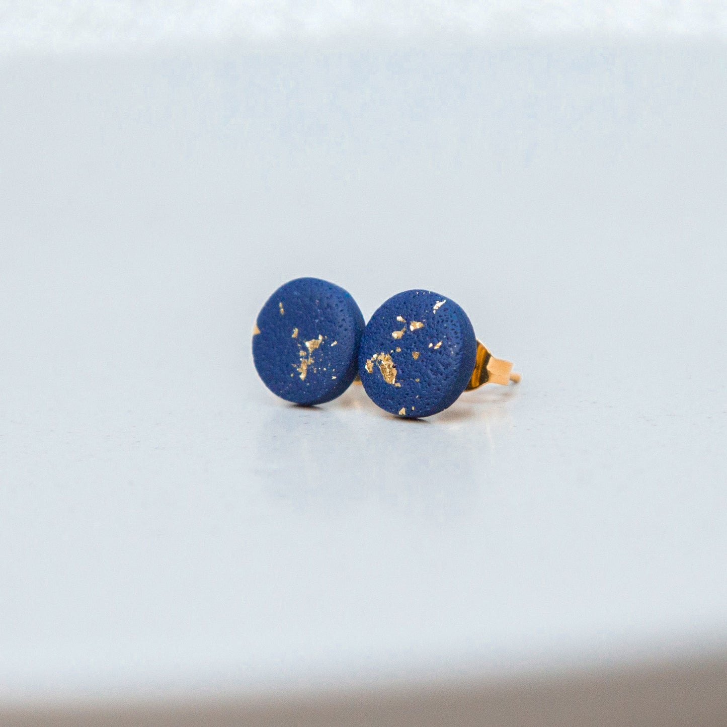 Ohrringe Stecker "Mitternachtszauber" blau, Struktur