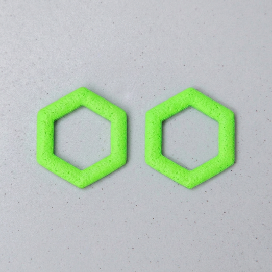 Neongrün - Hexagon Anhängerpaar - Mix & Match