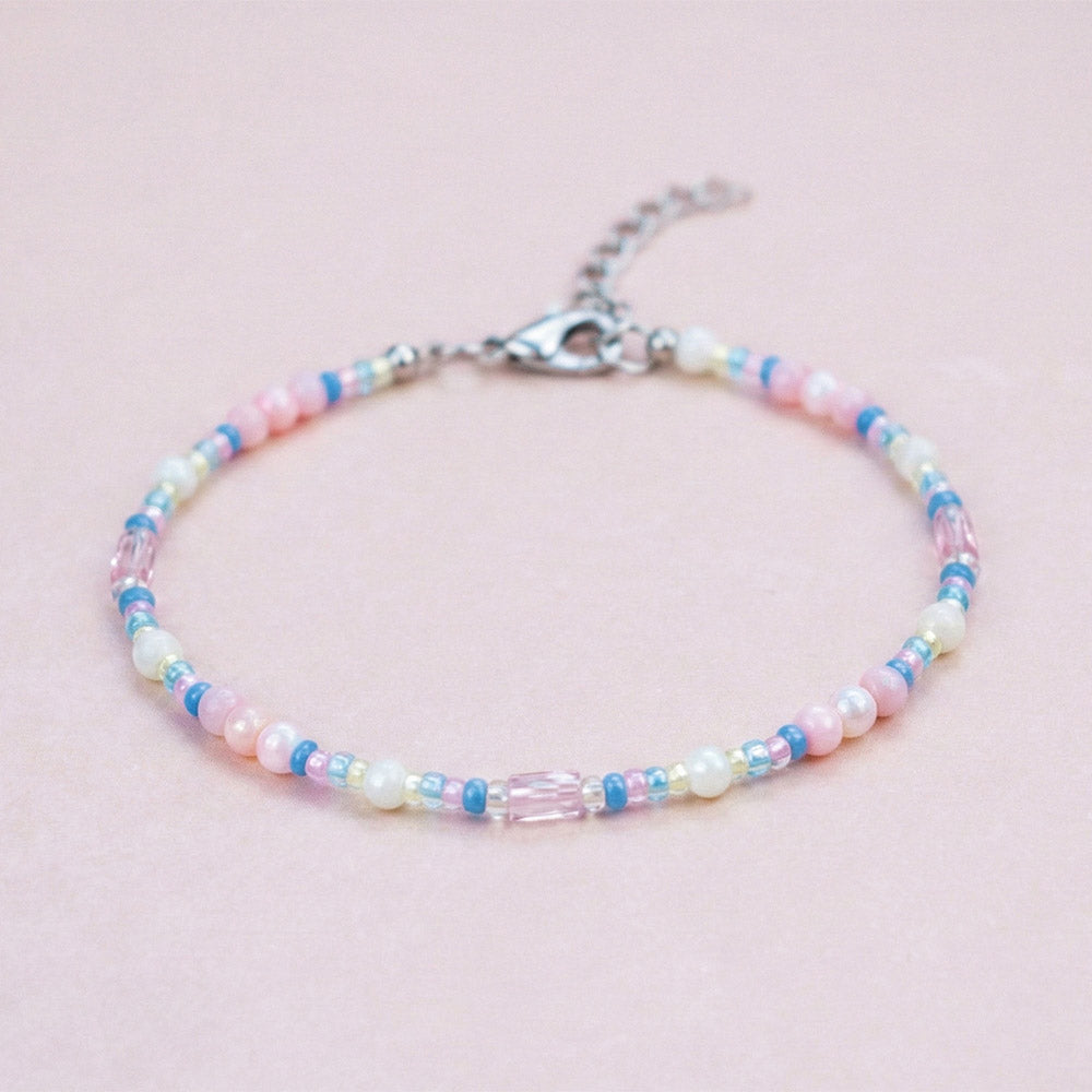 Armband MADAME CHANCE PETITE mit rosa Muschelperlchen