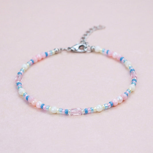 Armband MADAME CHANCE PETITE mit rosa Muschelperlchen