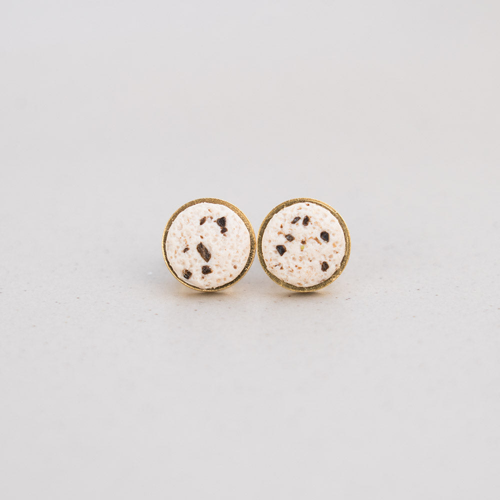 Ohrringe Stecker "Pure Dots"- Beige Brew