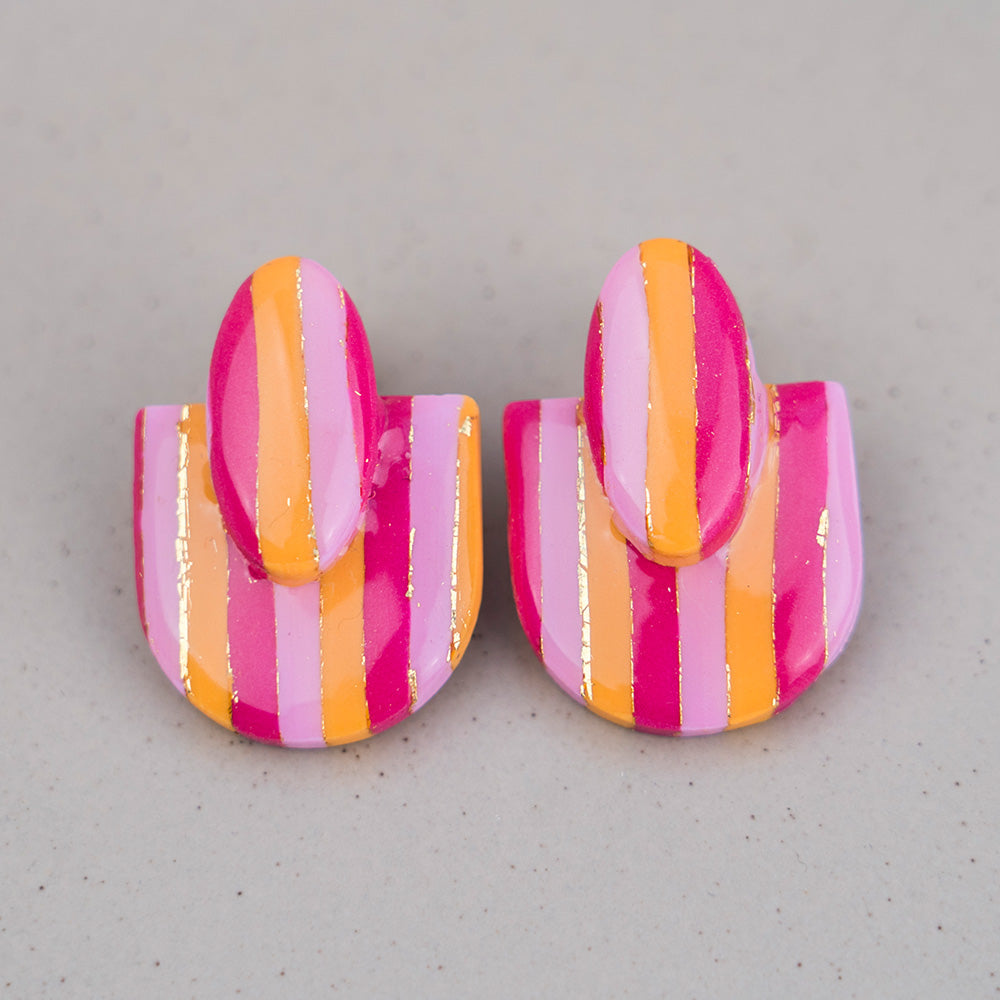 Ohrringe "Sunset Pop" Hotpink, Orange, Rosé - Aurora