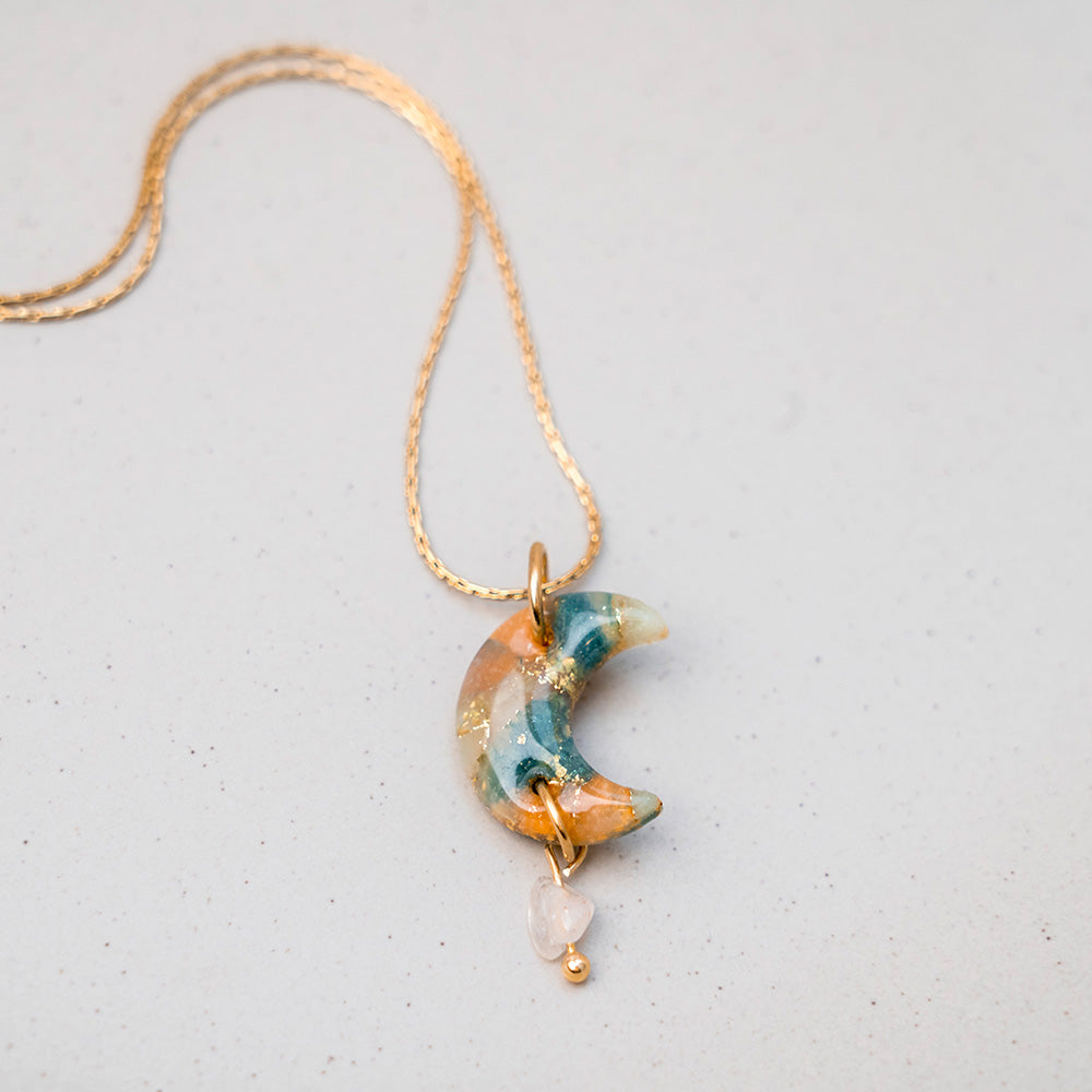 Kette - "Celestial" mit Naturstein