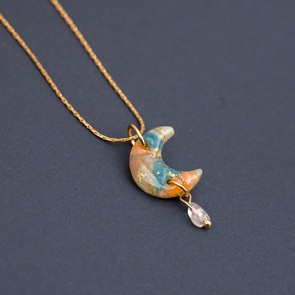 Kette - "Celestial" mit Naturstein