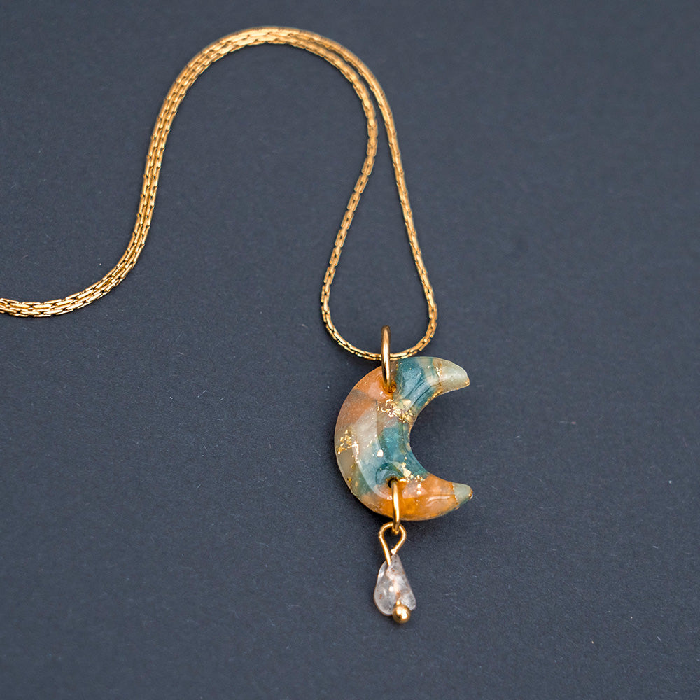 Kette - "Celestial" mit Naturstein