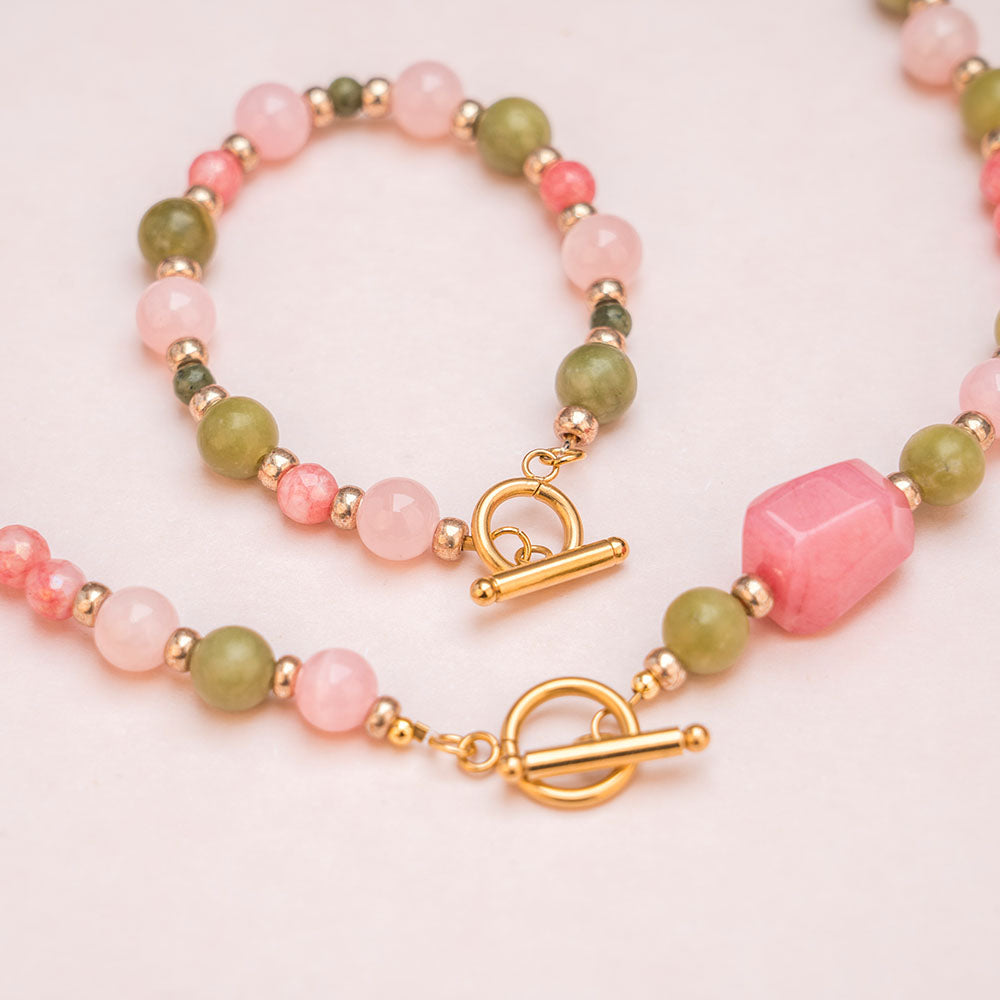 Halskette - LUCKY MELON - JUICY mit „Wassermelonen“-Perle