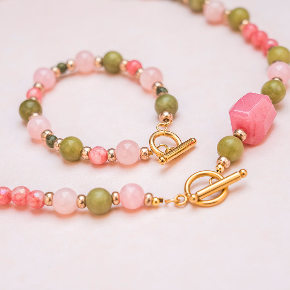 Halskette - LUCKY MELON - JUICY mit „Wassermelonen“-Perle