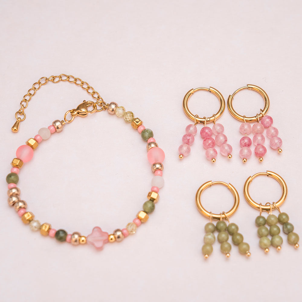 Armband - LUCKY MELON DAILY mit Glücksklee-Elemen