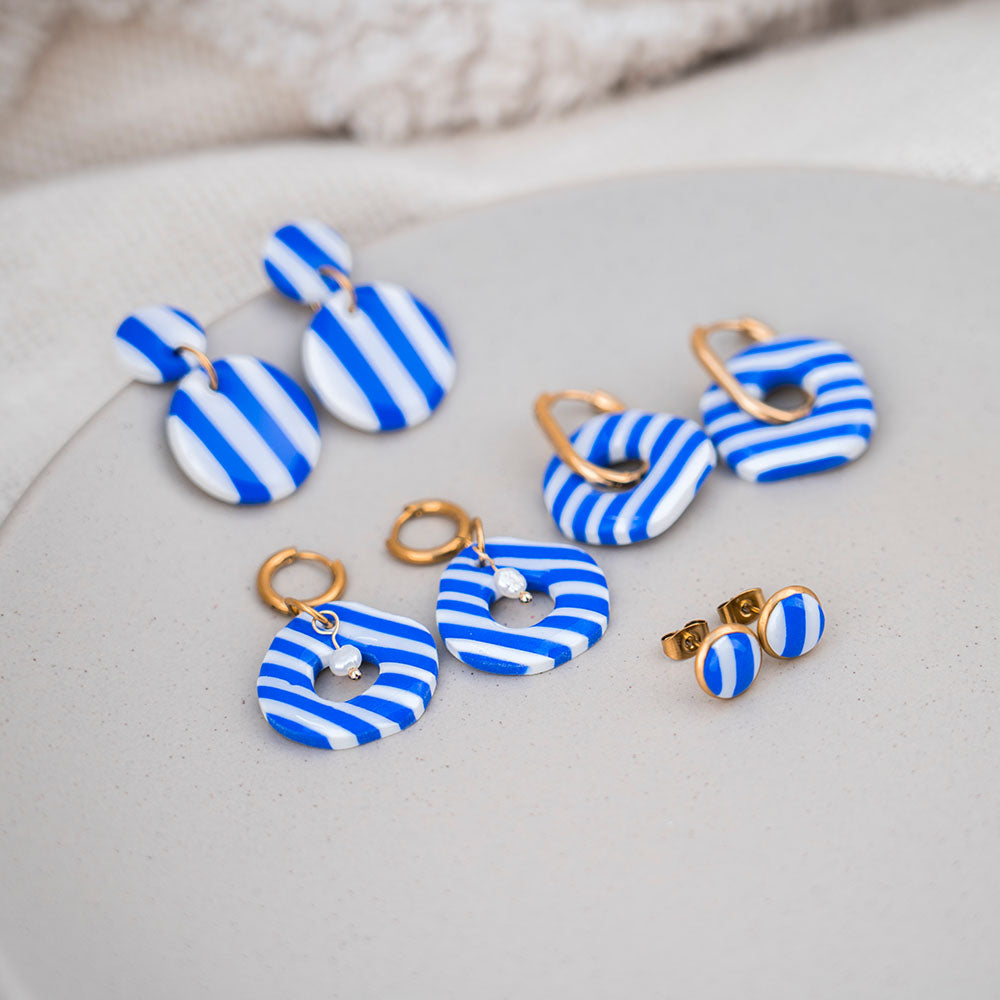 DOLCE VITA "Amalfi Stripe" Organisch - Ultramarin & Reinweiß