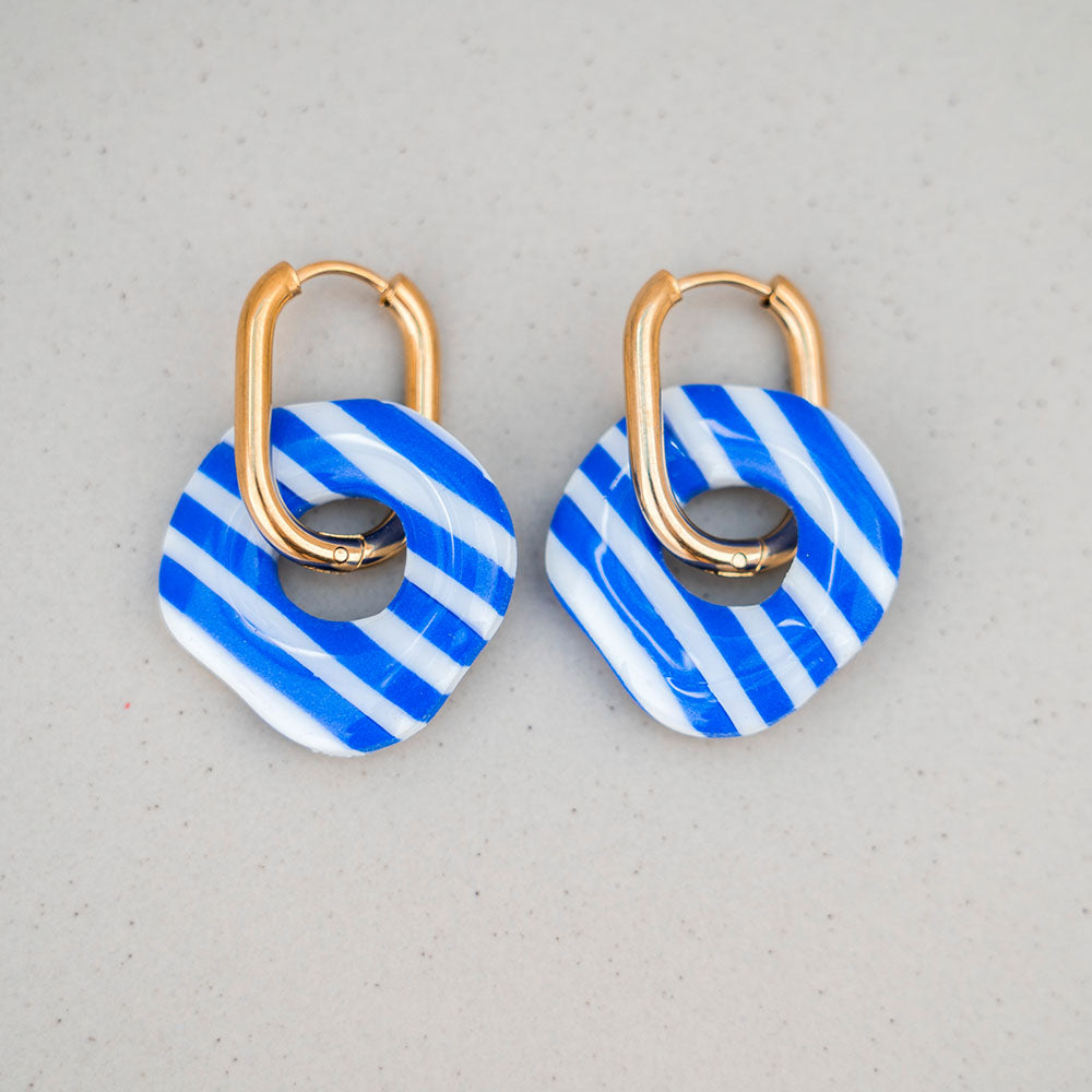 DOLCE VITA "Amalfi Stripe" Organisch - Ultramarin & Reinweiß
