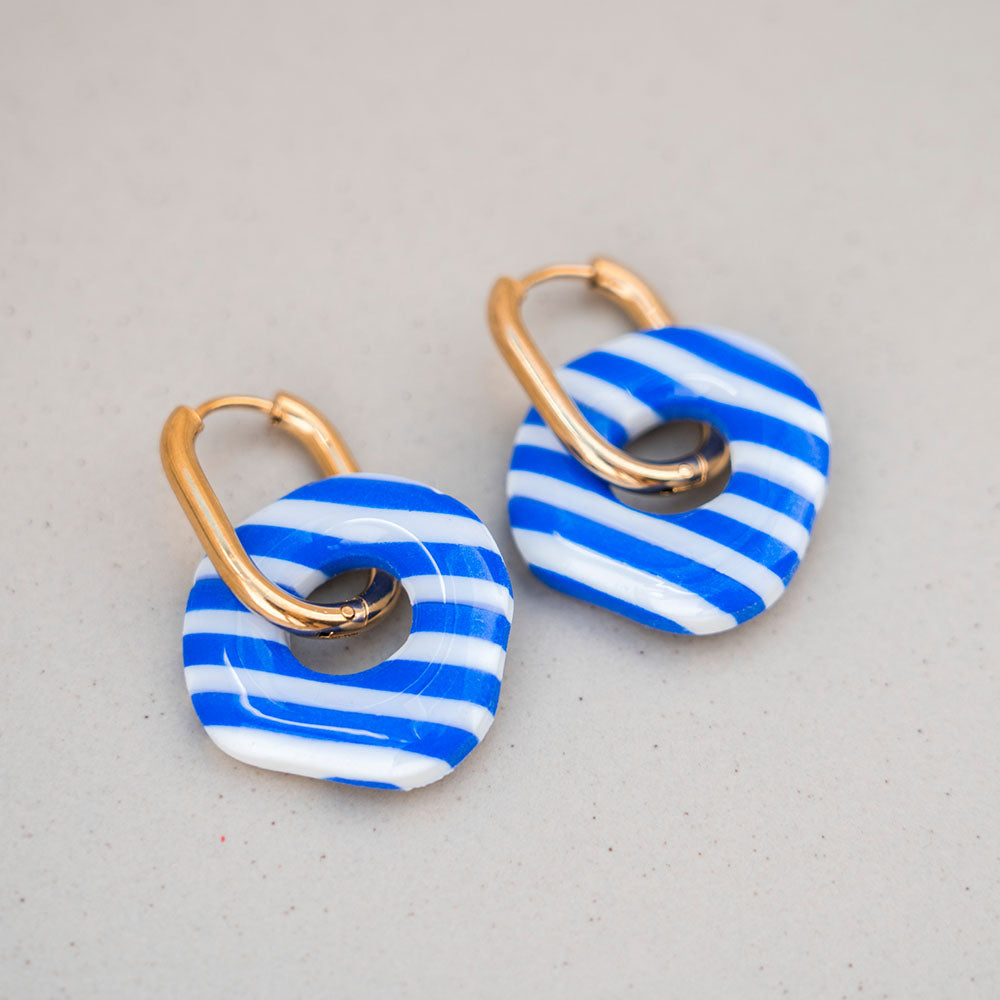 DOLCE VITA "Amalfi Stripe" Organisch - Ultramarin & Reinweiß
