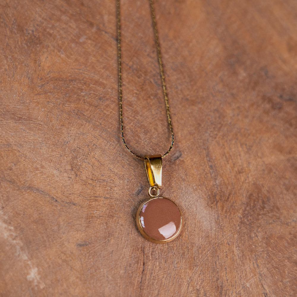 Kette GOURMET - goldfarben, CARAMEL - 10 mm