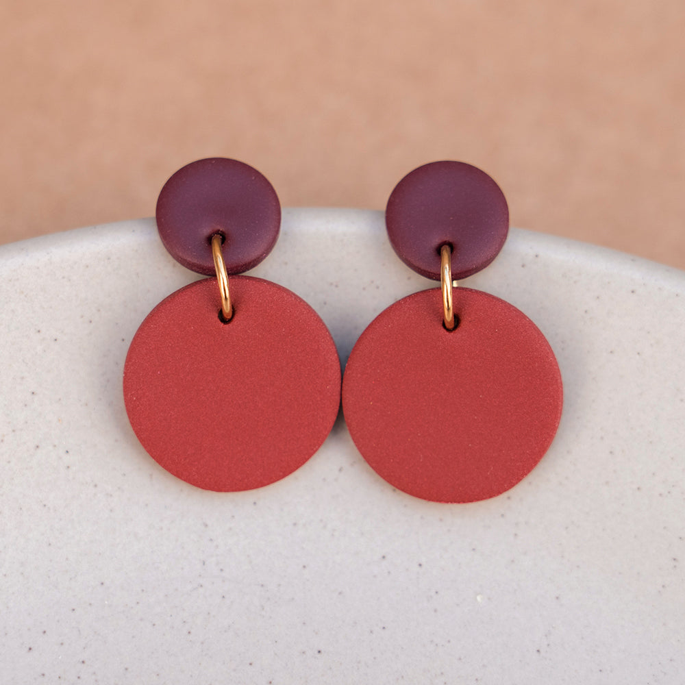GOURMET - Ohrringe - Pure Dots - Wine & Berry