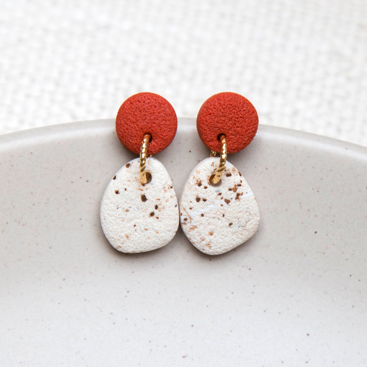 Ohrringe "Rust & Roast" organisch