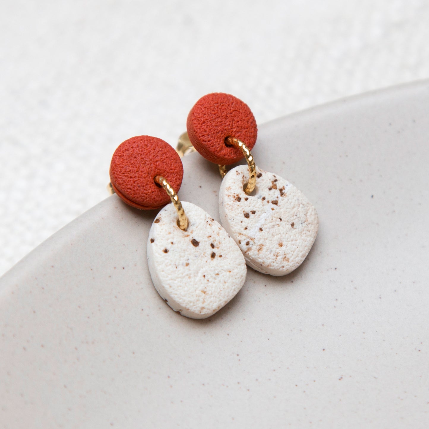 Ohrringe "Rust & Roast" organisch