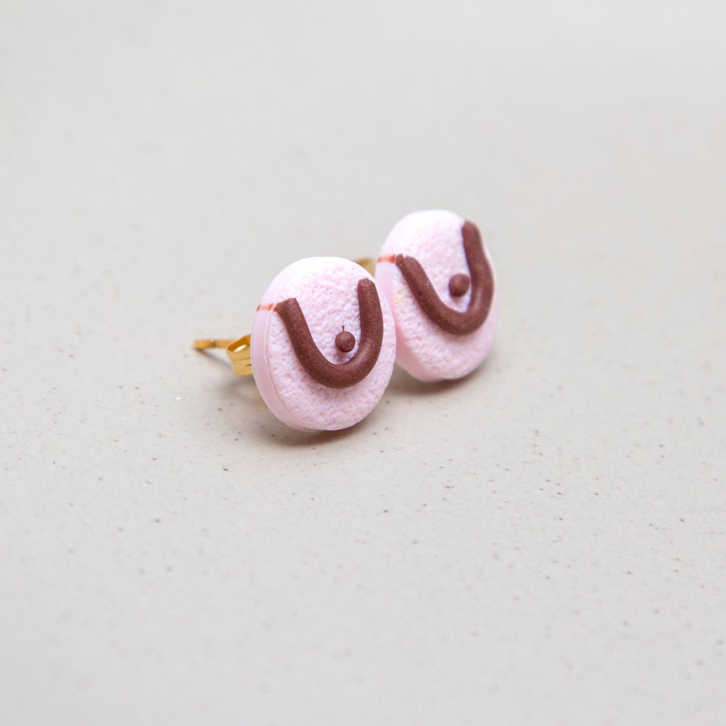 Ohrringe "Liebevolle Formen" - Stecker in rosa mit Brüsten