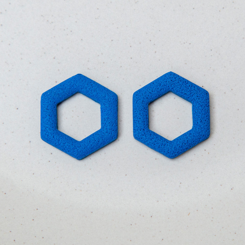 Kobaltblau - Hexagon Anhänger - Mix & Match