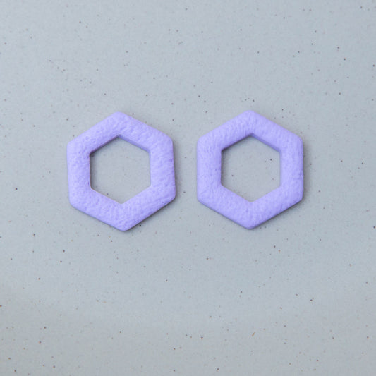 Flieder - Hexagon Anhängerpaar - Mix & Match