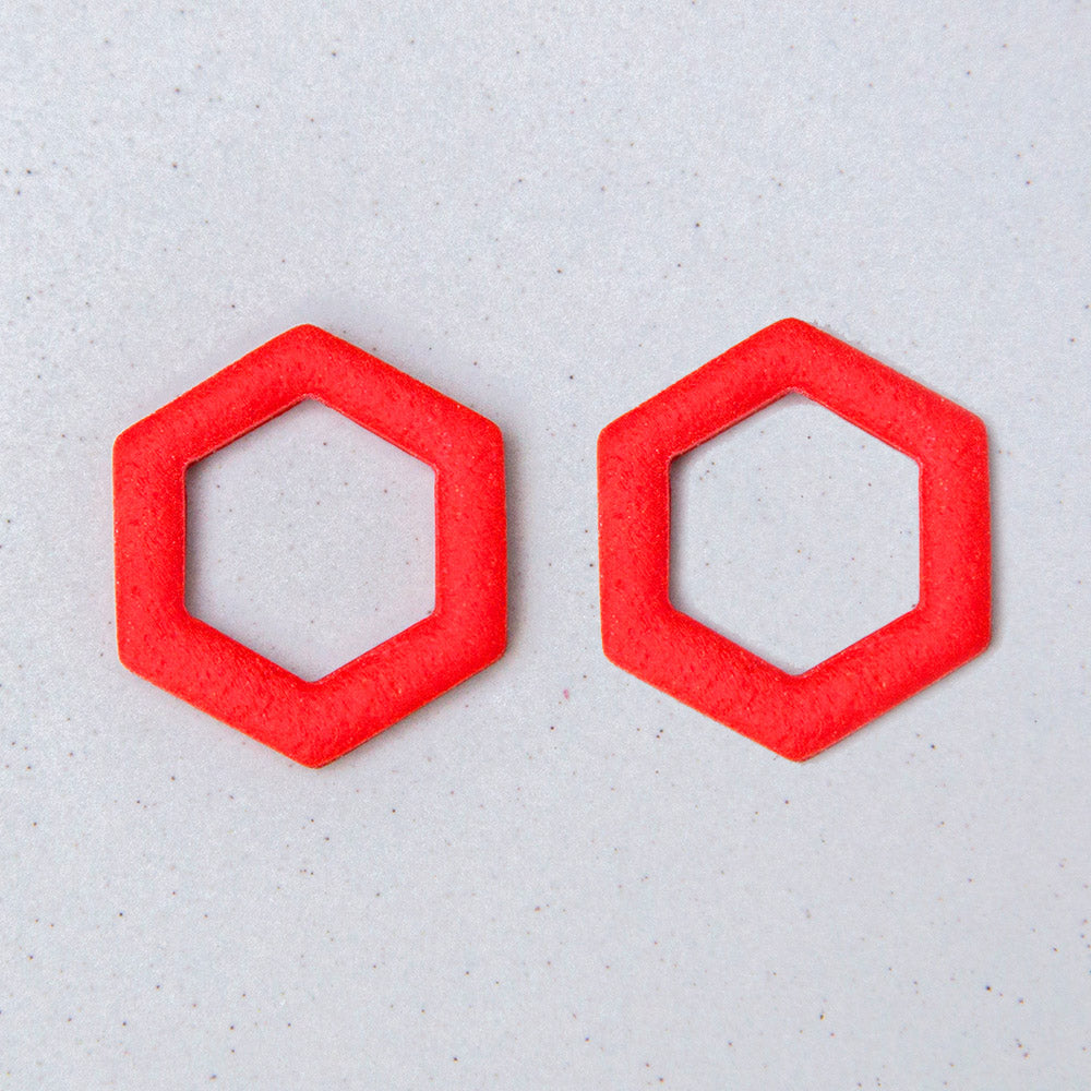 Klatschmohnrot - Hexagon Anhängerpaar - Mix & Match