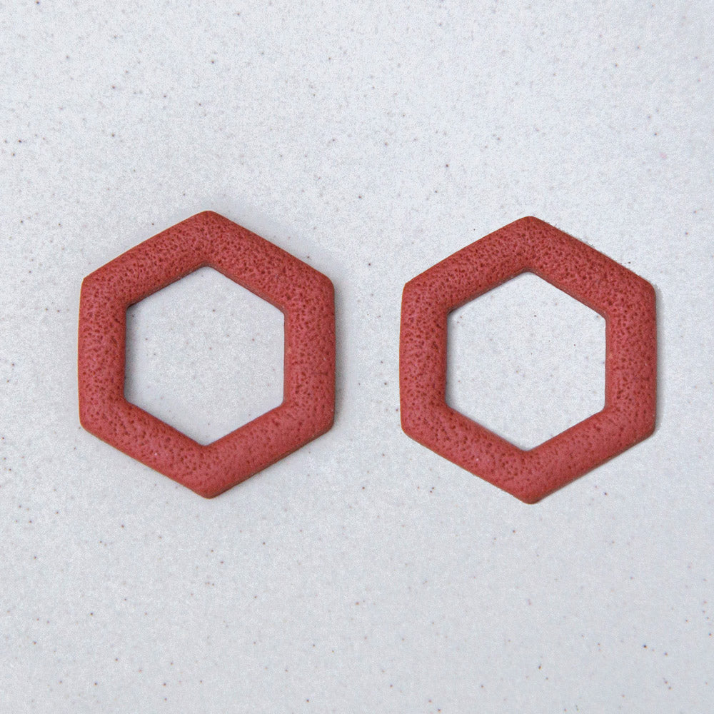 Rostrot - Hexagon Anhängerpaar - Mix & Match