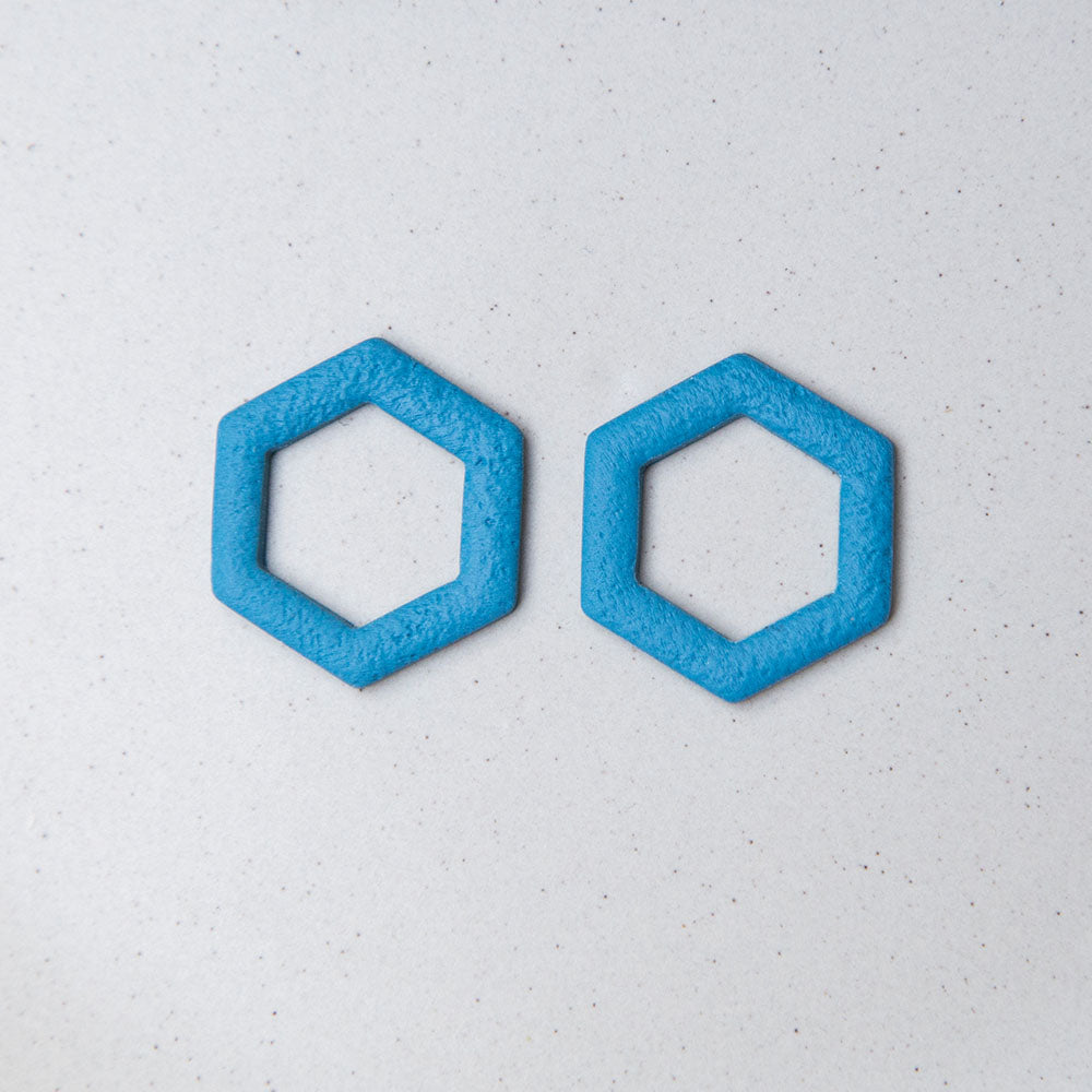 Kornblumenblau - Hexagon Anhänger - Mix & Match