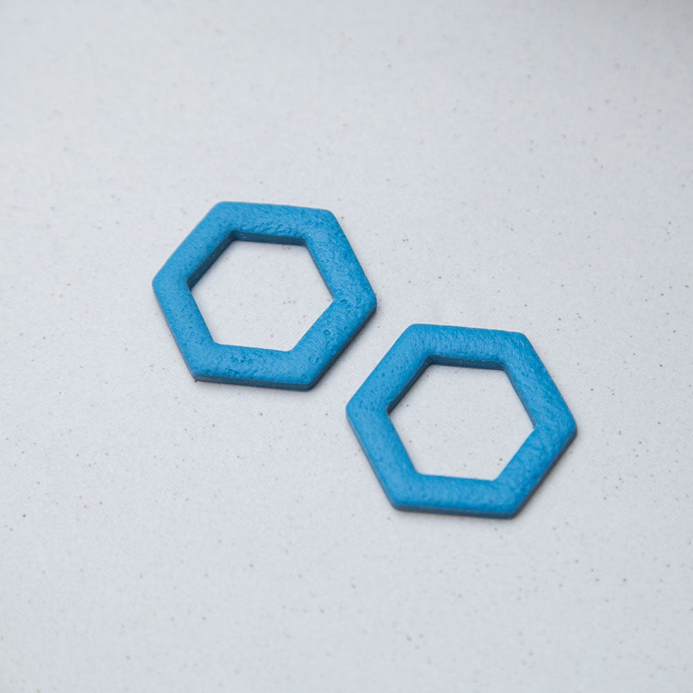 Kornblumenblau - Hexagon Anhänger - Mix & Match