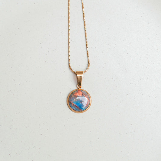 Kette - "Celestial" - Kosmisches Blau