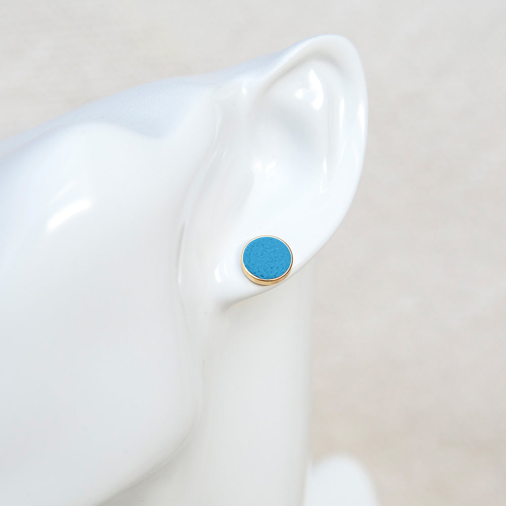 Ohrringe "Pure Dots" Kornblumenblau