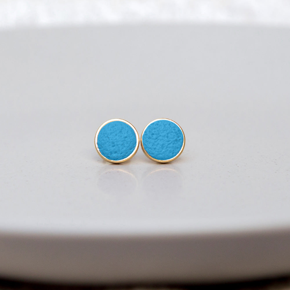 Ohrringe "Pure Dots" Kornblumenblau