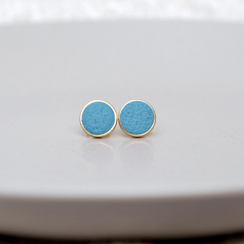 Ohrringe "Pure Dots" Eisblau