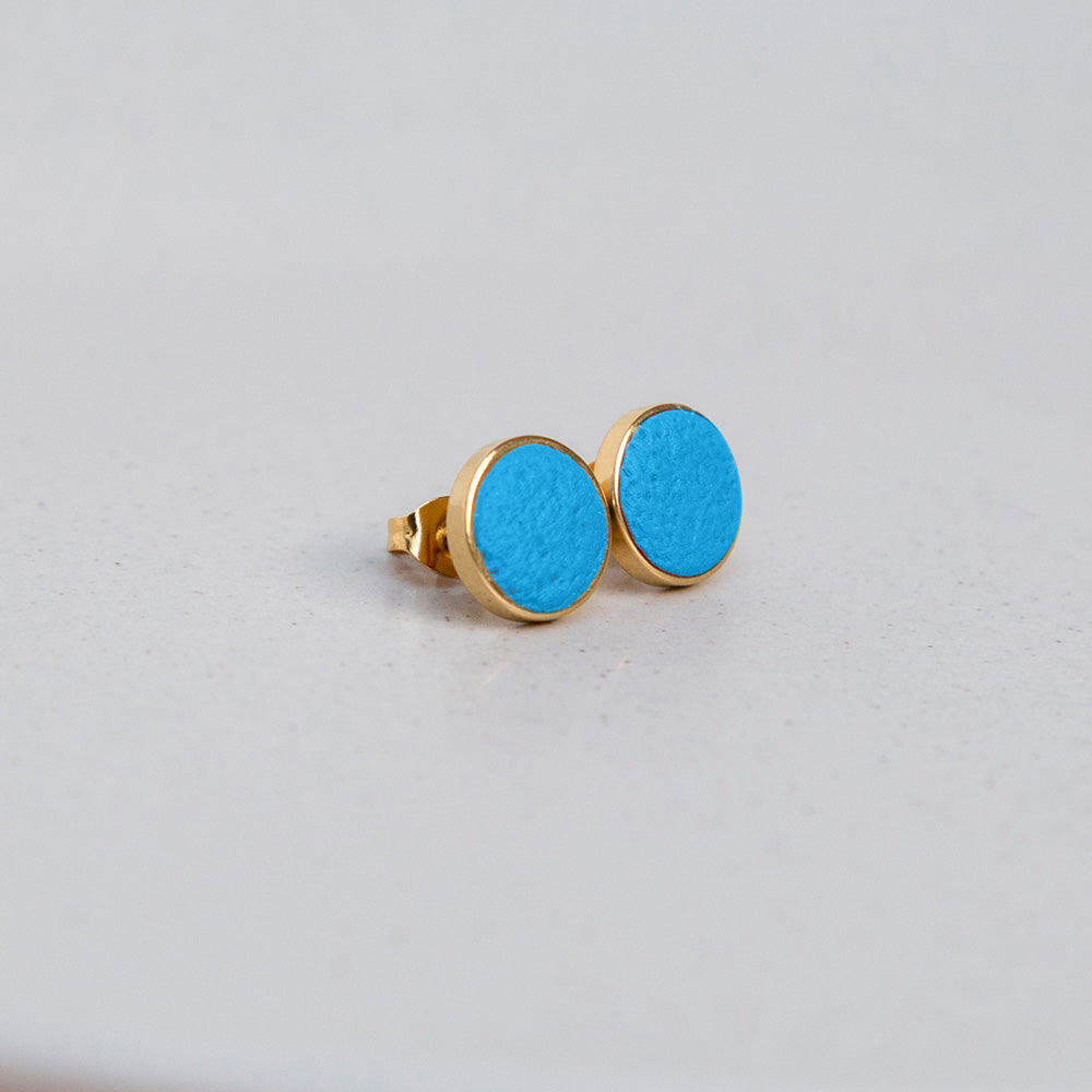 Ohrringe "Pure Dots" Kornblumenblau