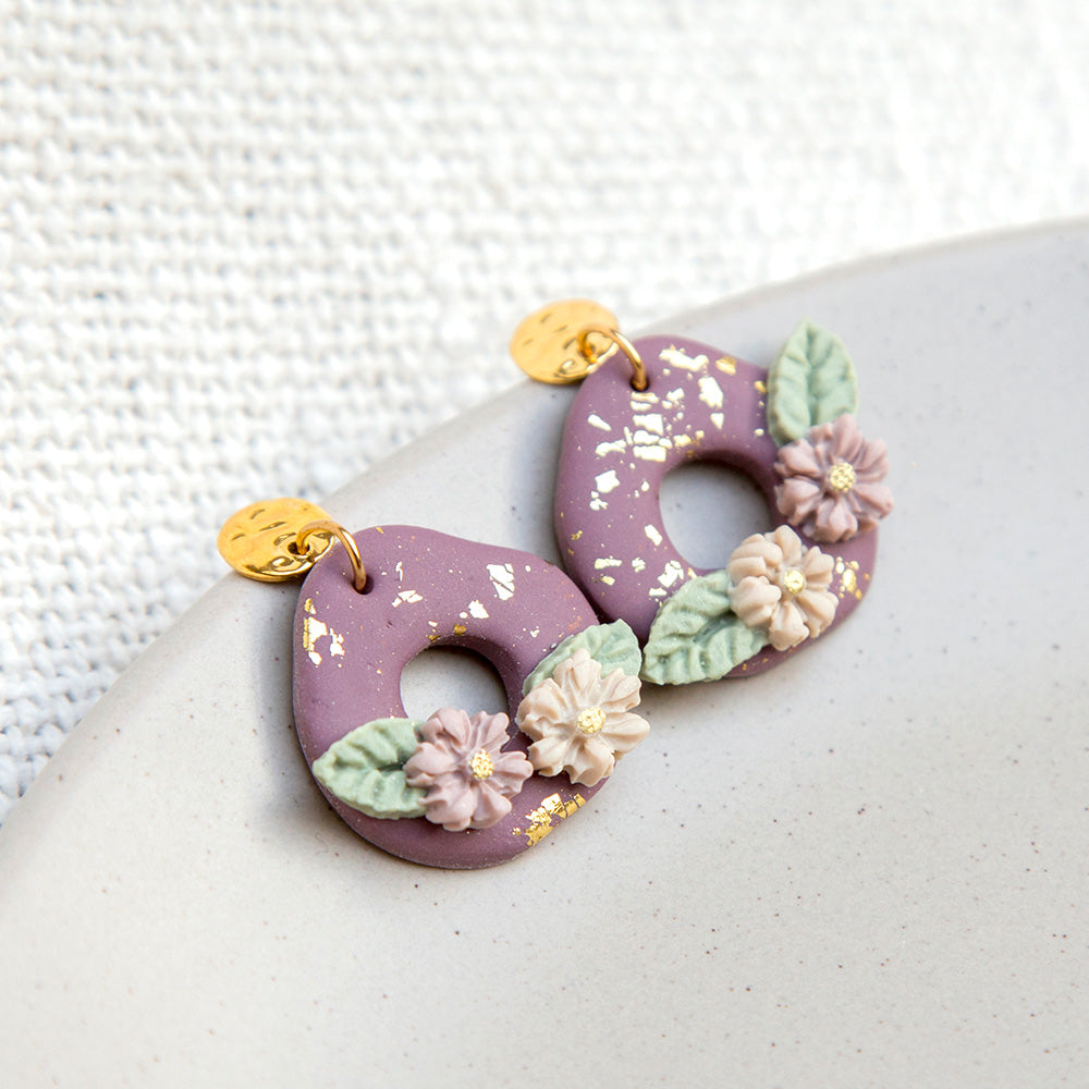 Ohrringe "Golden Bloom Blush"