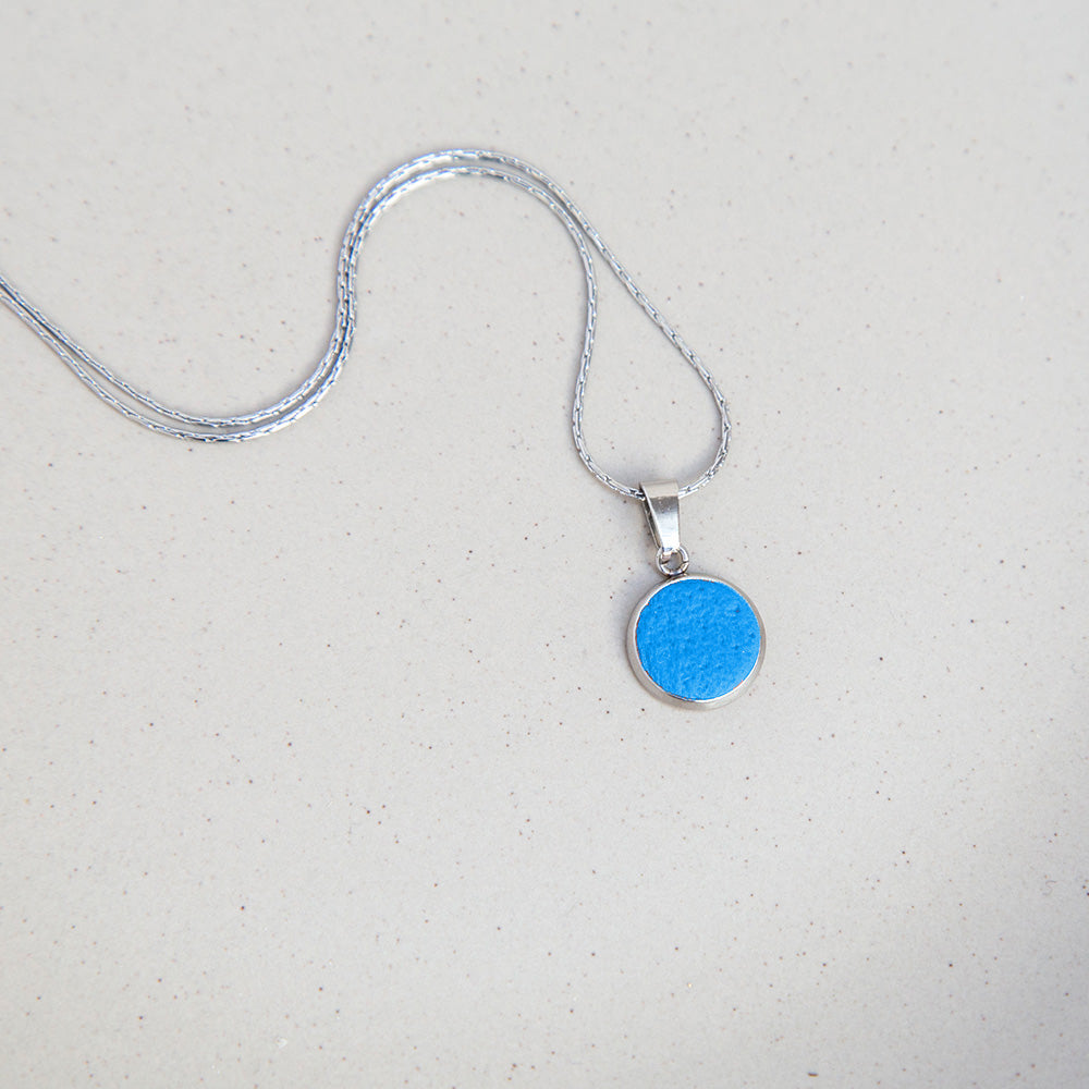 Kette - "Pure Dots" Kornblumenblau