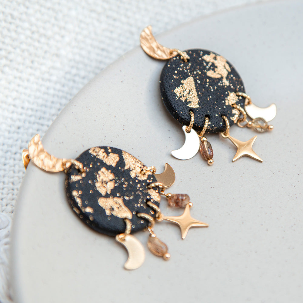 Ohrringe "Mondlicht" Stecker Mond