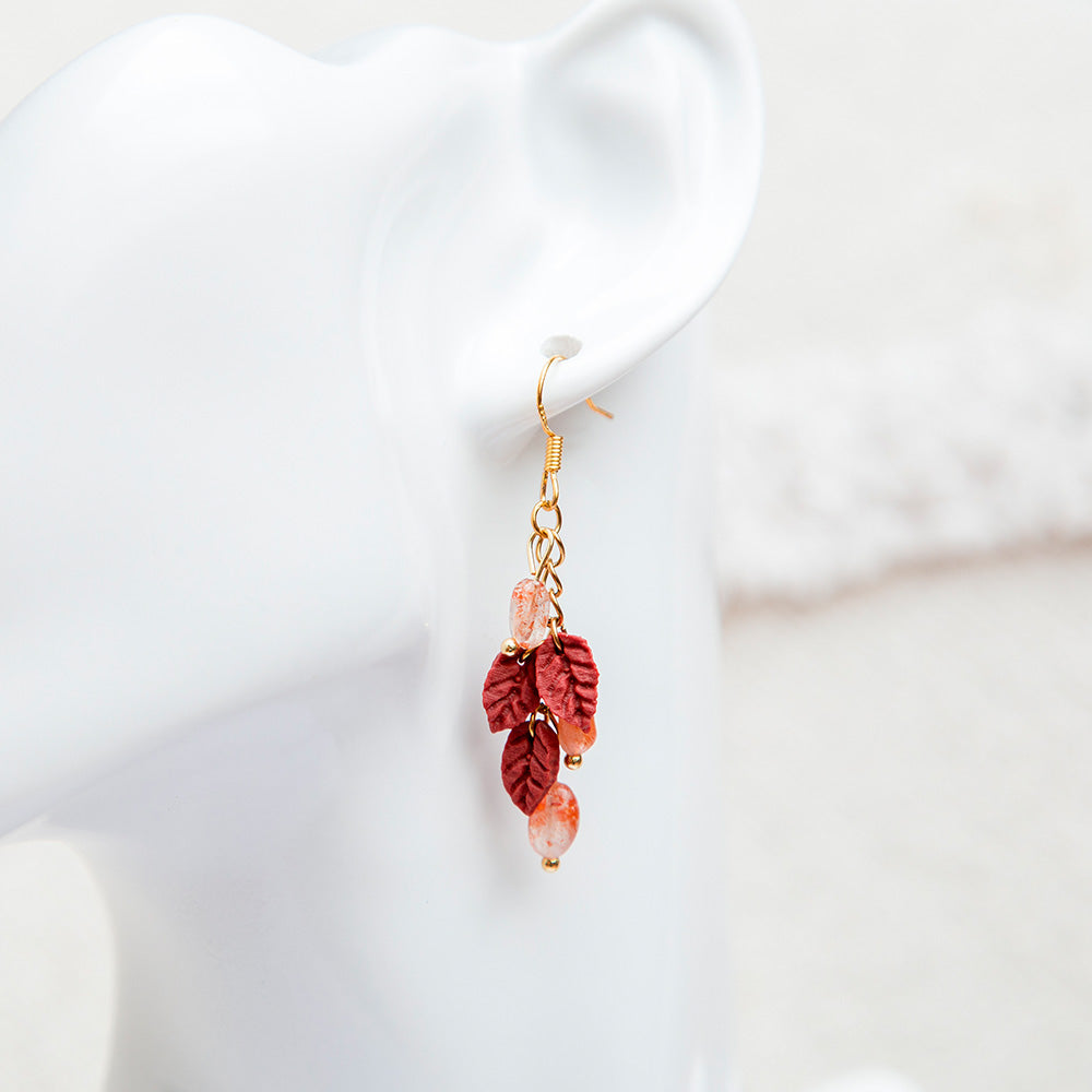 Ohrringe "Falling Leaves" 🍂 mit Natursteinen