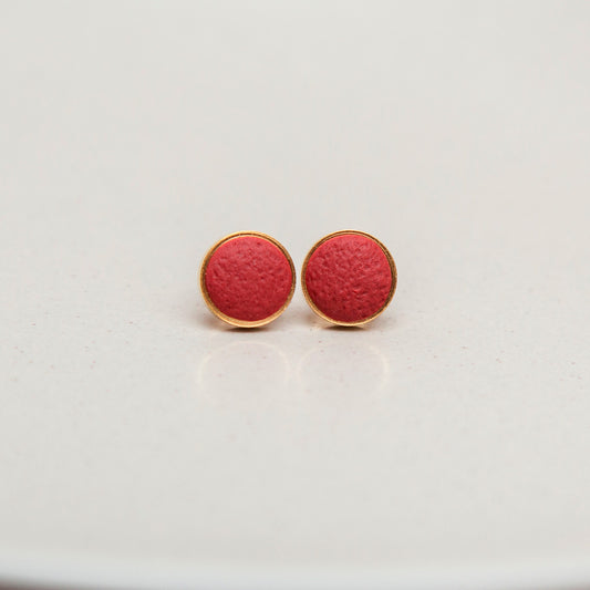 Ohrringe "Pure Dots" Rostrot
