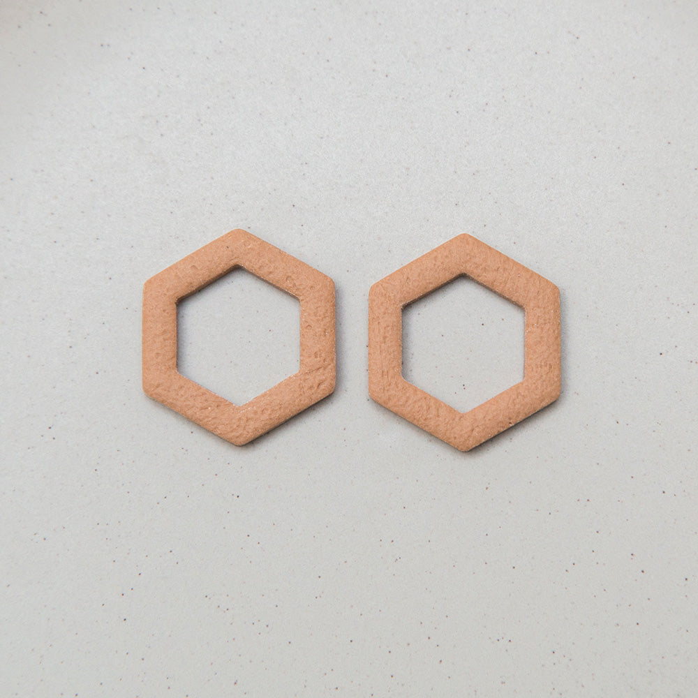 "Haselnuss" - Hexagon Anhänger - Mix & Match