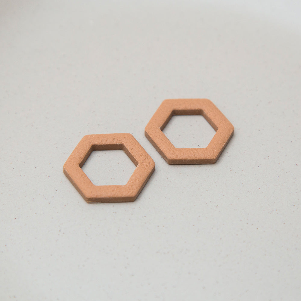 "Haselnuss" - Hexagon Anhänger - Mix & Match