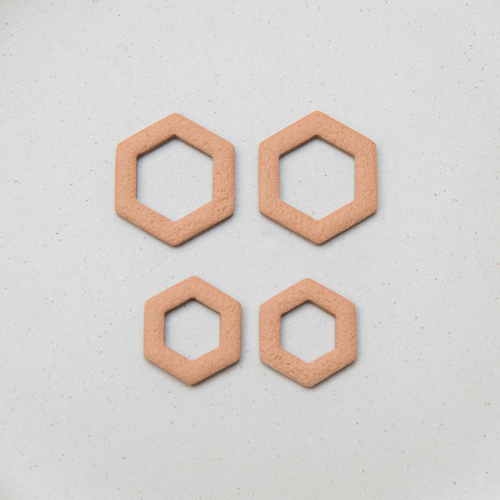 "Haselnuss" - Hexagon Anhänger - Mix & Match