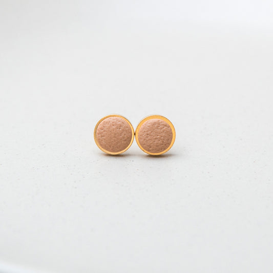 Ohrringe "Pure Dots" Haselnuss